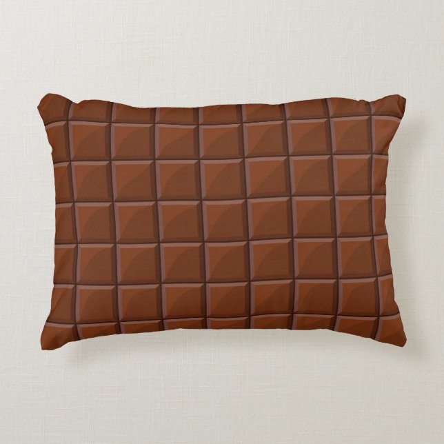Milk chocolate accent pillow (Front)