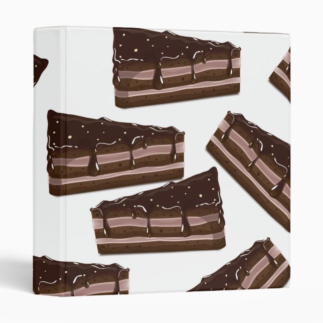 Milk Chocolate cake. 3 Ring Binder (Front/Spine)