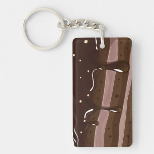 Milk Chocolate cake. Keychain