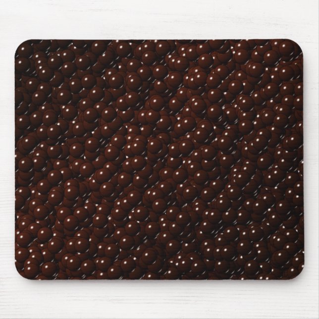Milk Chocolate Candy Balls Camo Mouse Pad (Front)