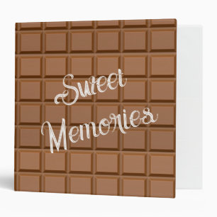 Milk Chocolate Candy Bar 3 Ring Binder