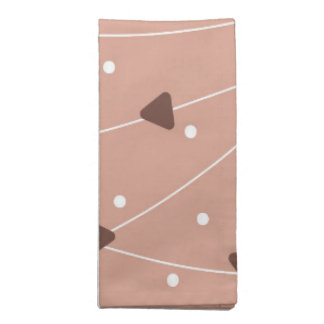 Milk Chocolate Chips Pattern Cloth Napkin