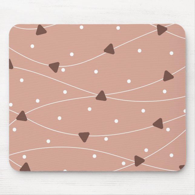 Milk Chocolate Chips Pattern Mouse Pad (Front)