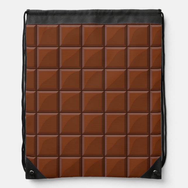 Milk chocolate drawstring bag (Front)