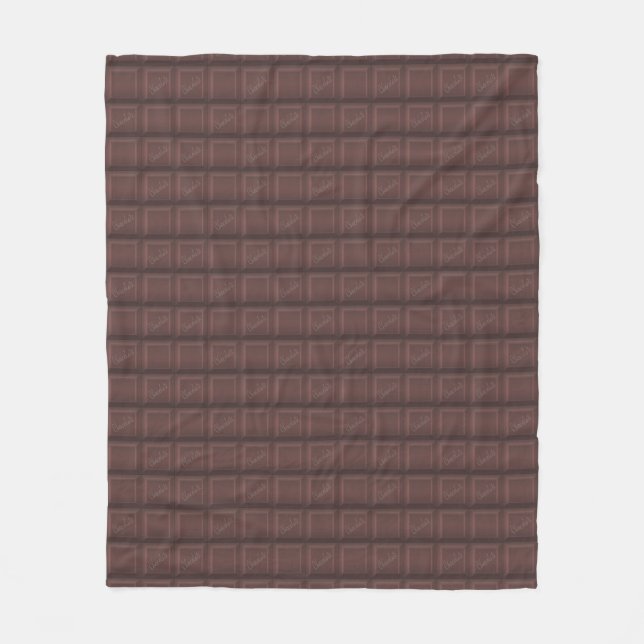 Milk chocolate fleece blanket (Front)