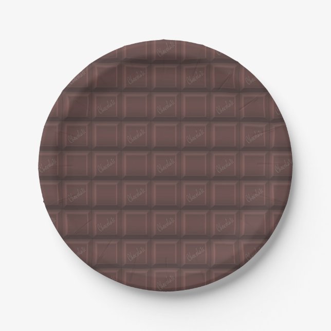 Milk chocolate paper plates (Front)