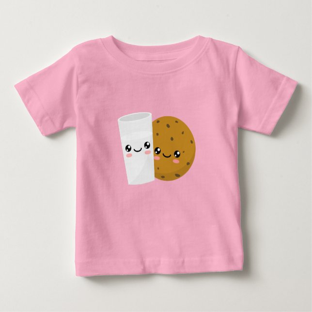 Milk & Cookie Baby T-Shirt (Front)