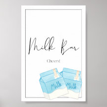 Milk & Cookie Birthday Bar Sign