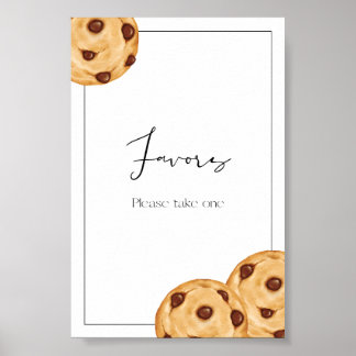 Milk & Cookie Birthday Favors Sign