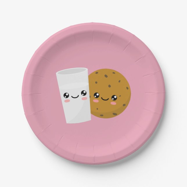 Milk & Cookie Paper Plates (Front)