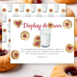 Milk & cookies baby shower - display shower enclosure card