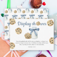 Milk & cookies baby shower - display shower