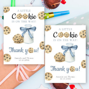 Milk & Cookies Baby shower - Thank You Card