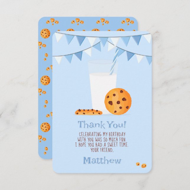 Milk & Cookies Invitation (Front/Back)
