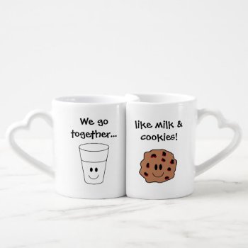 "milk & Cookies" Nesting Mugs by iHave2Say at Zazzle