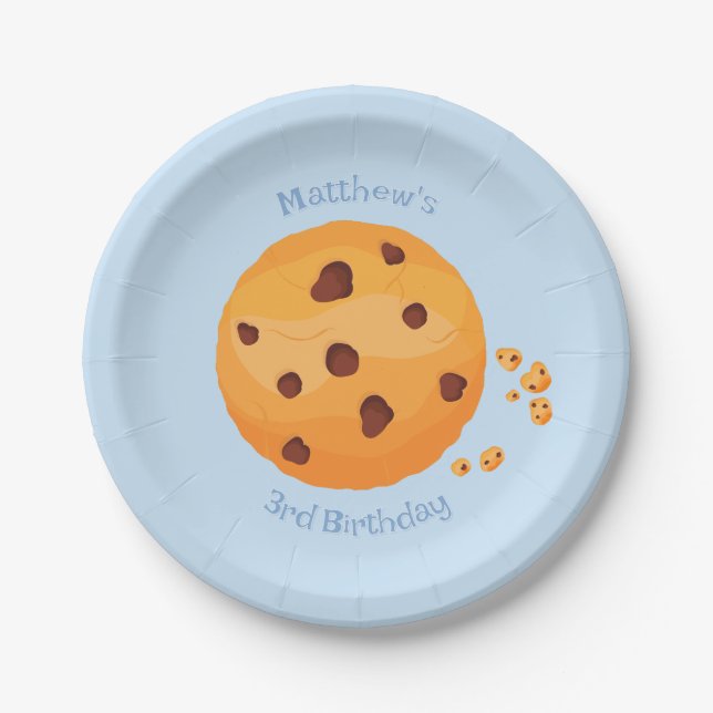 Milk & Cookies Paper Plates (Front)