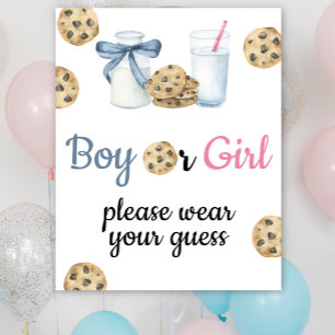 Milk & Cookies - Please wear your guess Poster