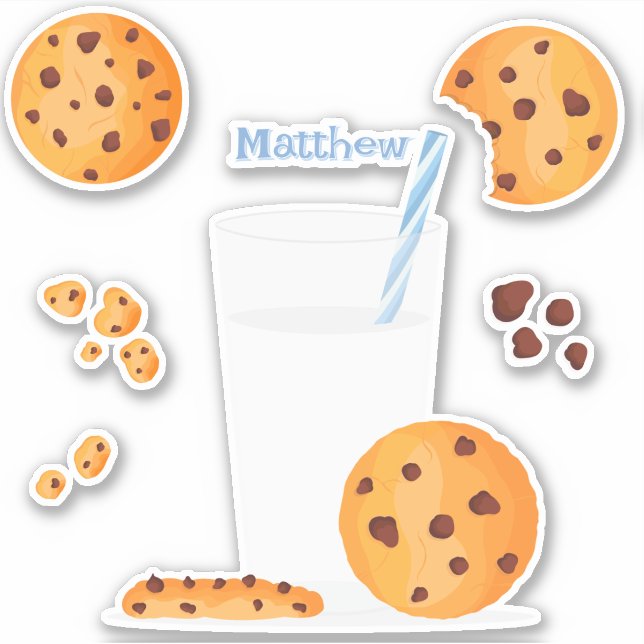 Milk & Cookies Sticker (Front)