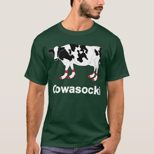 Milk Cow in Socks _ Cowasocki Cow A Socky T_Shirt