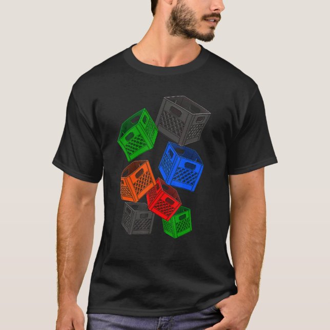 Milk Crate Block Crate Game Tees Challenge 3 (Front)