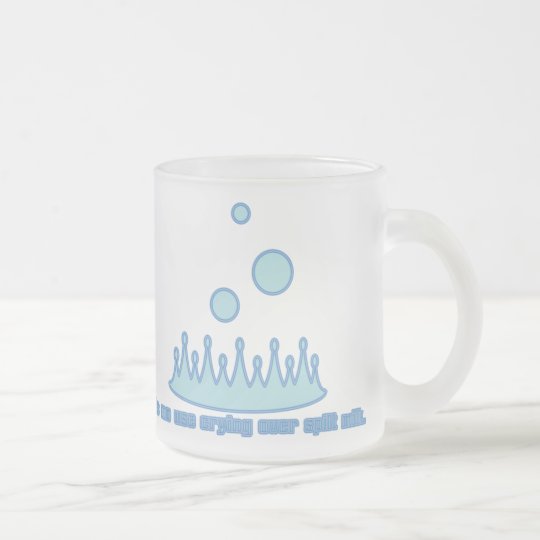 MILK_CROWN FROSTED GLASS COFFEE MUG