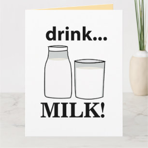Milk Drink Milk Card