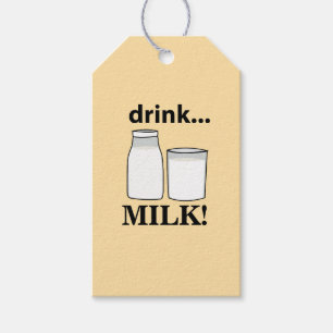 Milk Drink Milk Gift Tags