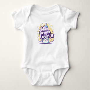Milk Drunk Funny Baby Bodysuit