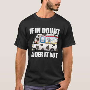 Milk Farm Dairy  Cow Farming Farmer Milk Truck T-Shirt