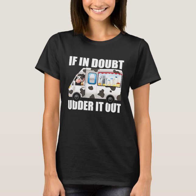 Milk Farm Dairy  Cow Farming Farmer Milk Truck T-Shirt (Front)