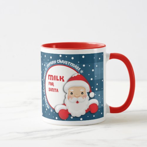 Milk for Santa Claus Christmas Gift Mug