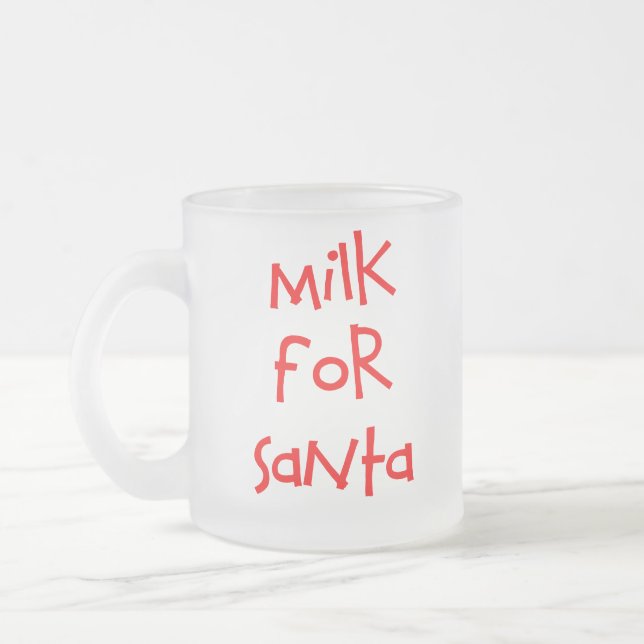 Milk for Santa Frosted Mug (Left)