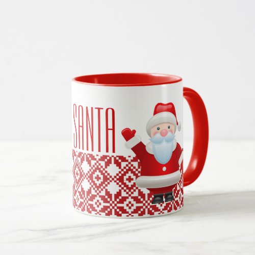 Milk for Santa Funny Santa Claus Christmas  Mug