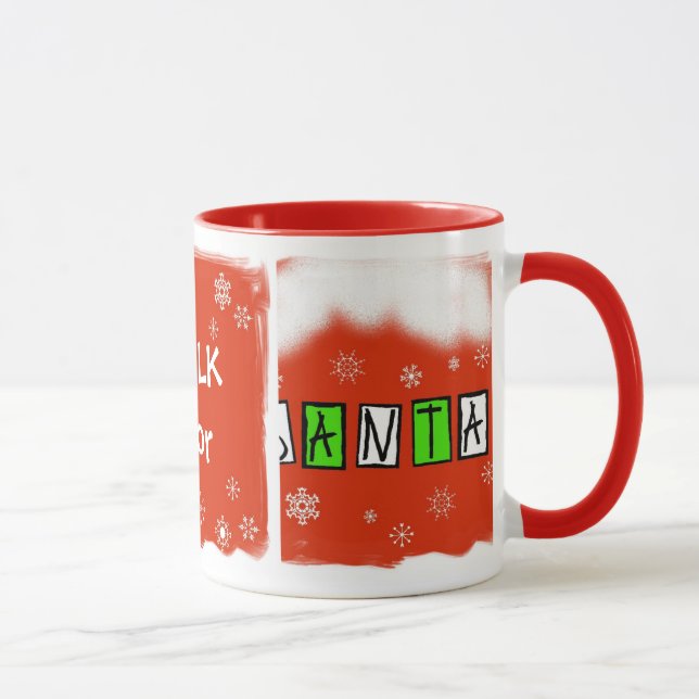 Milk For Santa Mug - Customize It! (Right)