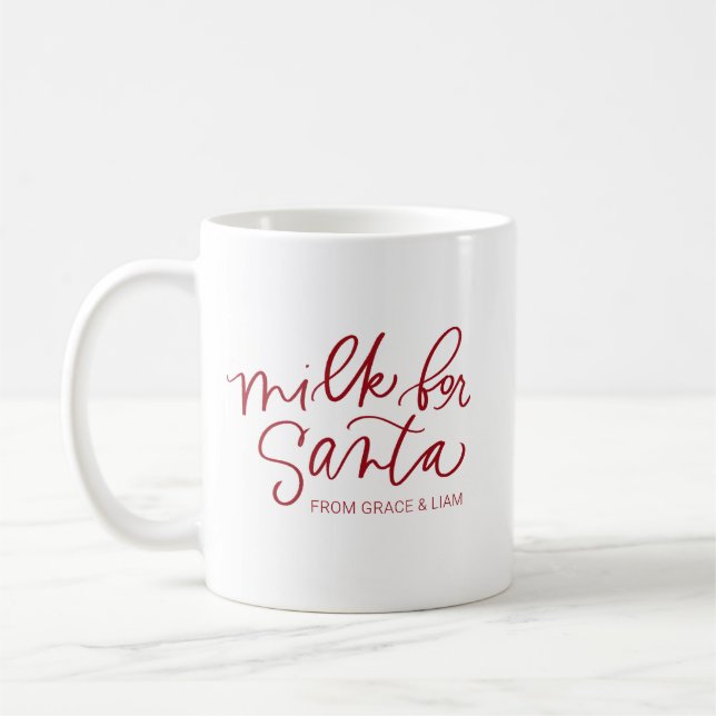 Milk for Santa Personalized Mug (Left)