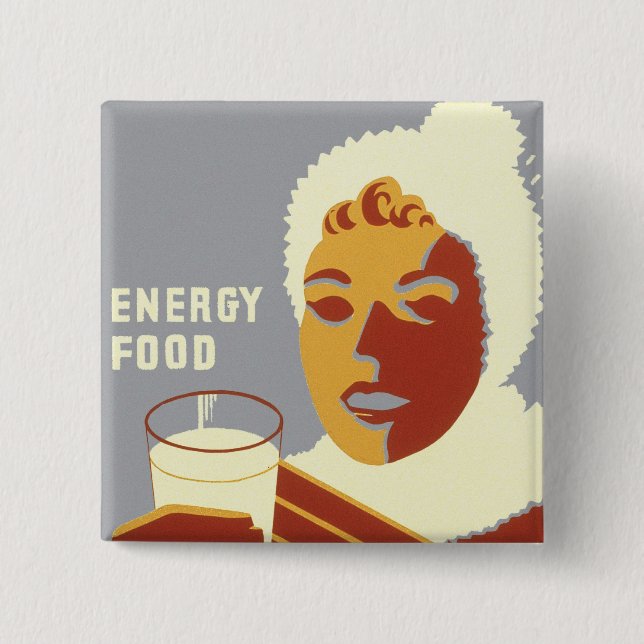 Milk for Warmth Button (Front)