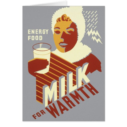 Milk for Warmth Cards (Front)