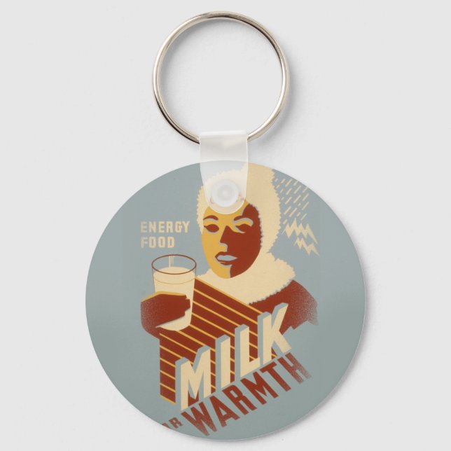 Milk for Warmth Keychain (Front)