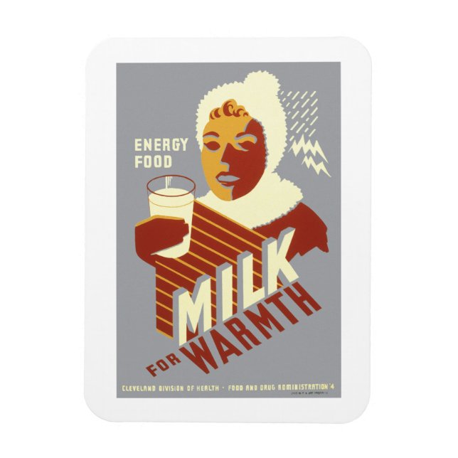 Milk for Warmth Magnet (Vertical)