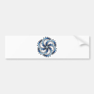 Milk Hill Blue Crop Circle Bumper Sticker
