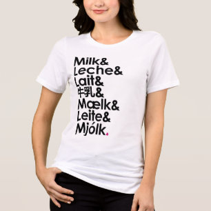 Milk Is Our Love Language (White) Tri-Blend Shirt