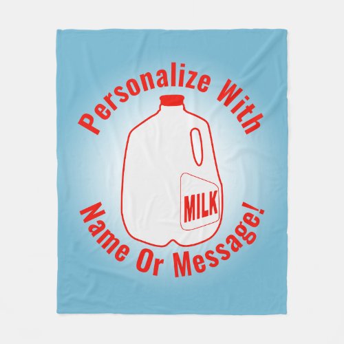 Milk Jug Fleece Blanket