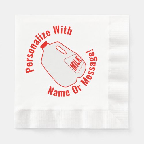 Milk Jug Napkins