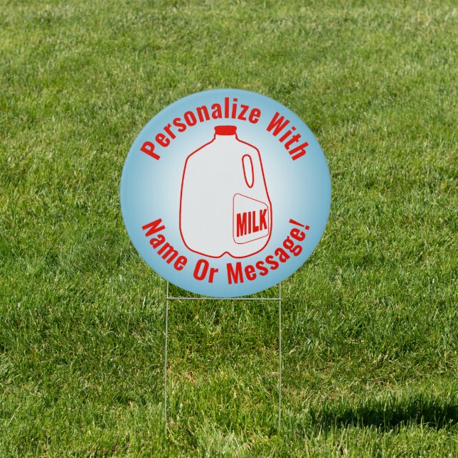 Milk Jug Sign (Insitu)