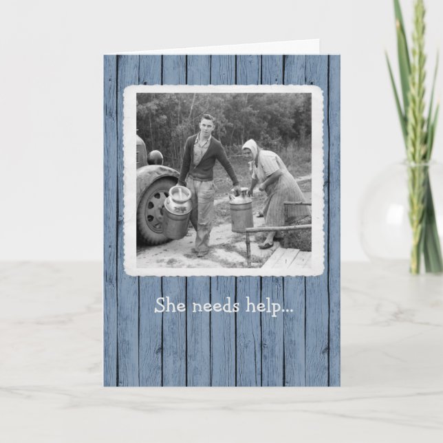 Milk Jugs Birthday Card (Front)