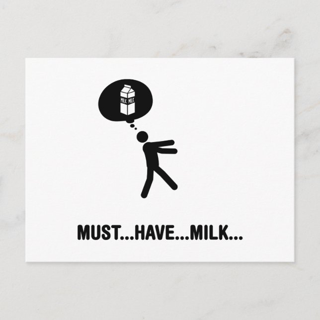 Milk Lover Postcard (Front)