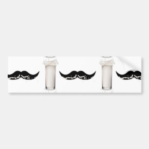 Milk Mustache Bumper Sticker
