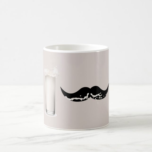 Milk Mustache Creme Coffee Mug (Center)