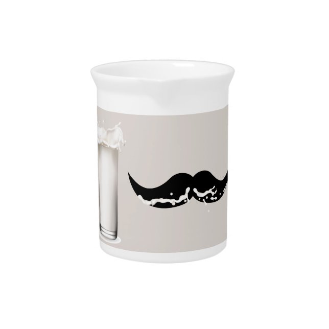 Milk Mustache Creme Drink Pitcher (Front)