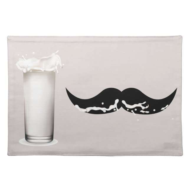 Milk Mustache Creme Placemat (Front)